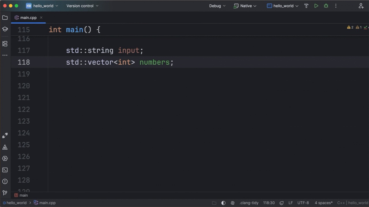 How to surround selected text with angle braces